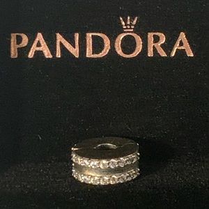 Pandora Clip Double Lined Pavé